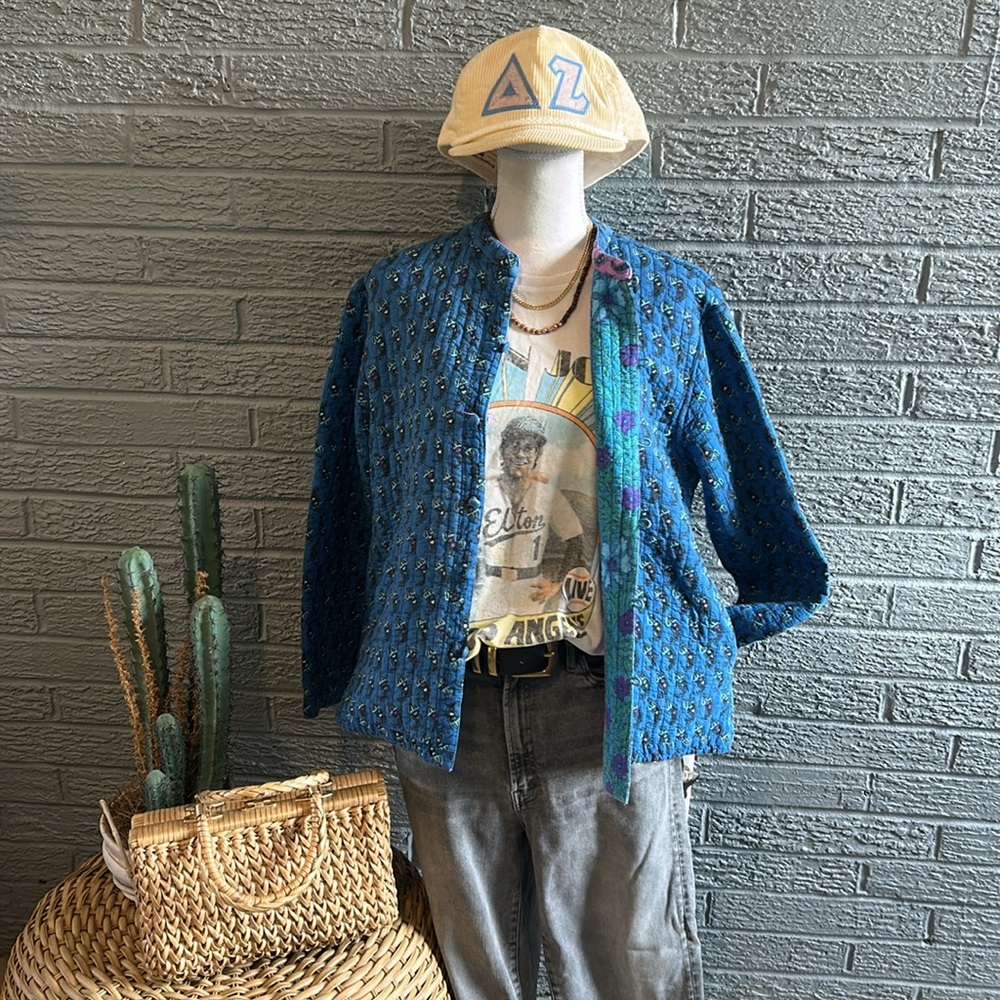 Handmade Reversible Quilted Jacket - Picture 3 of 8